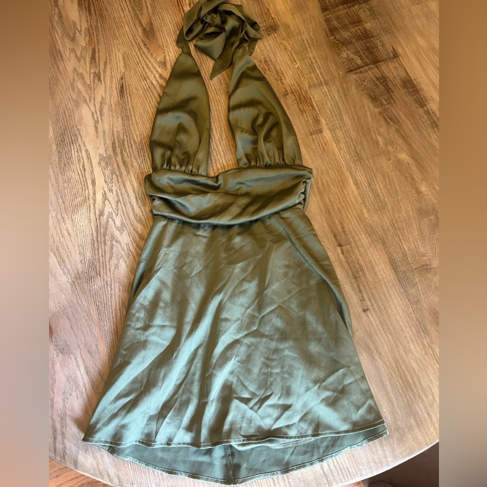 Lucy in the sky olive green dress